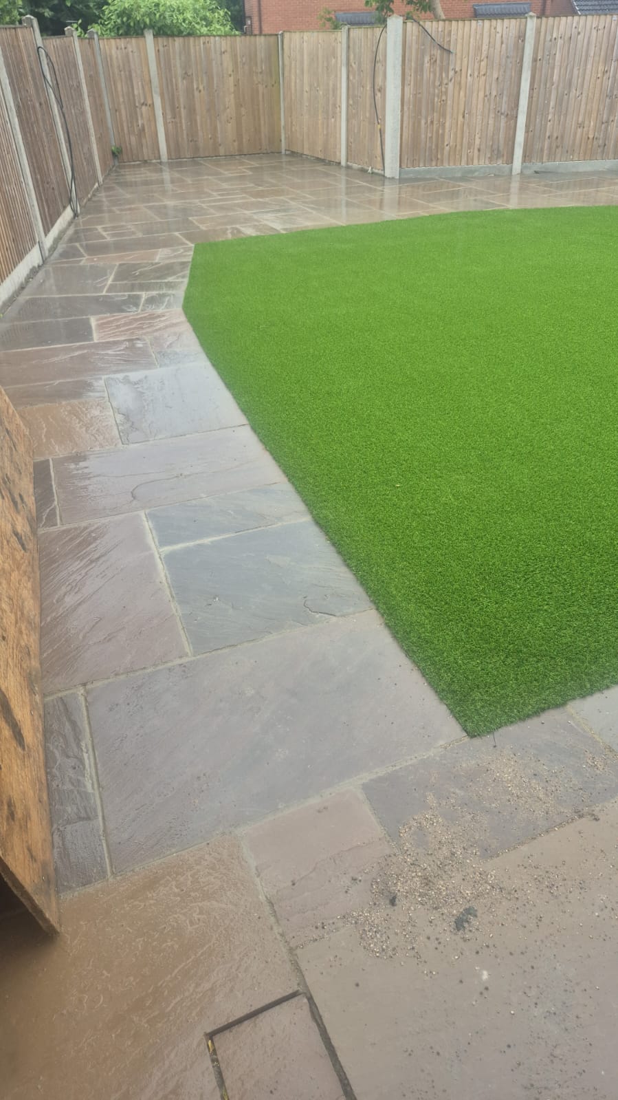 Artificial grass installation completed by JH Landscapes