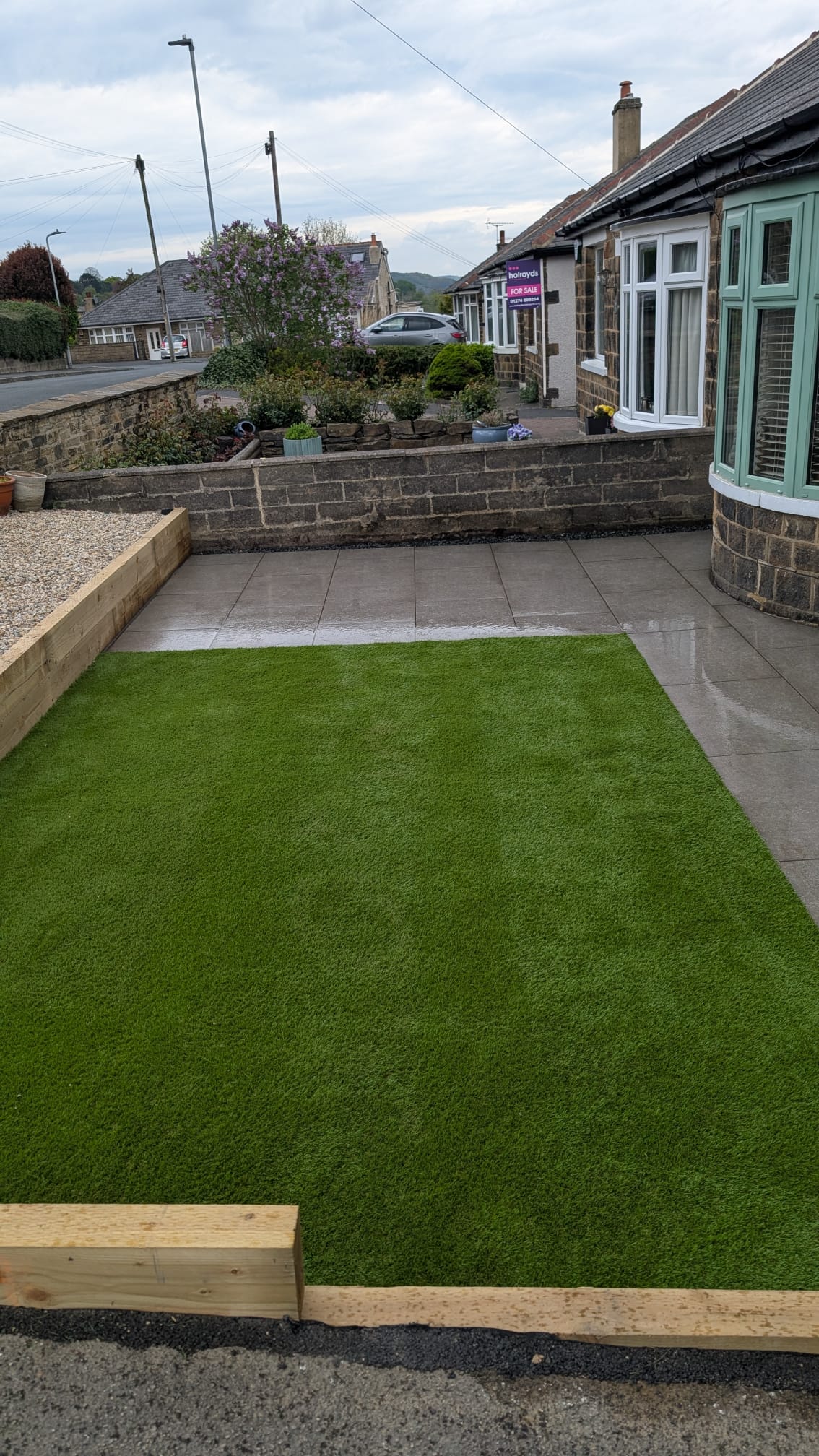 Artificial grass installation completed by JH Landscapes