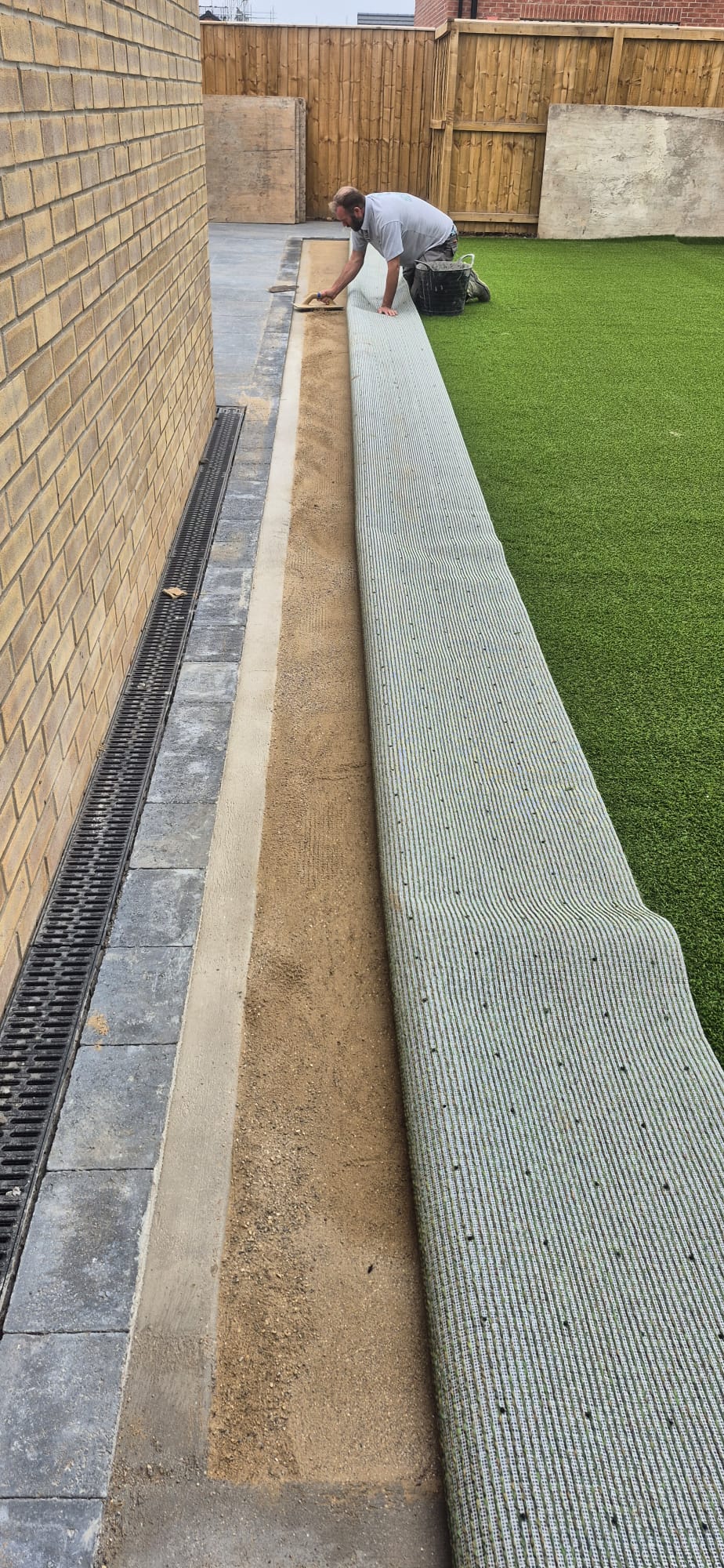 Artificial grass installation completed by JH Landscapes