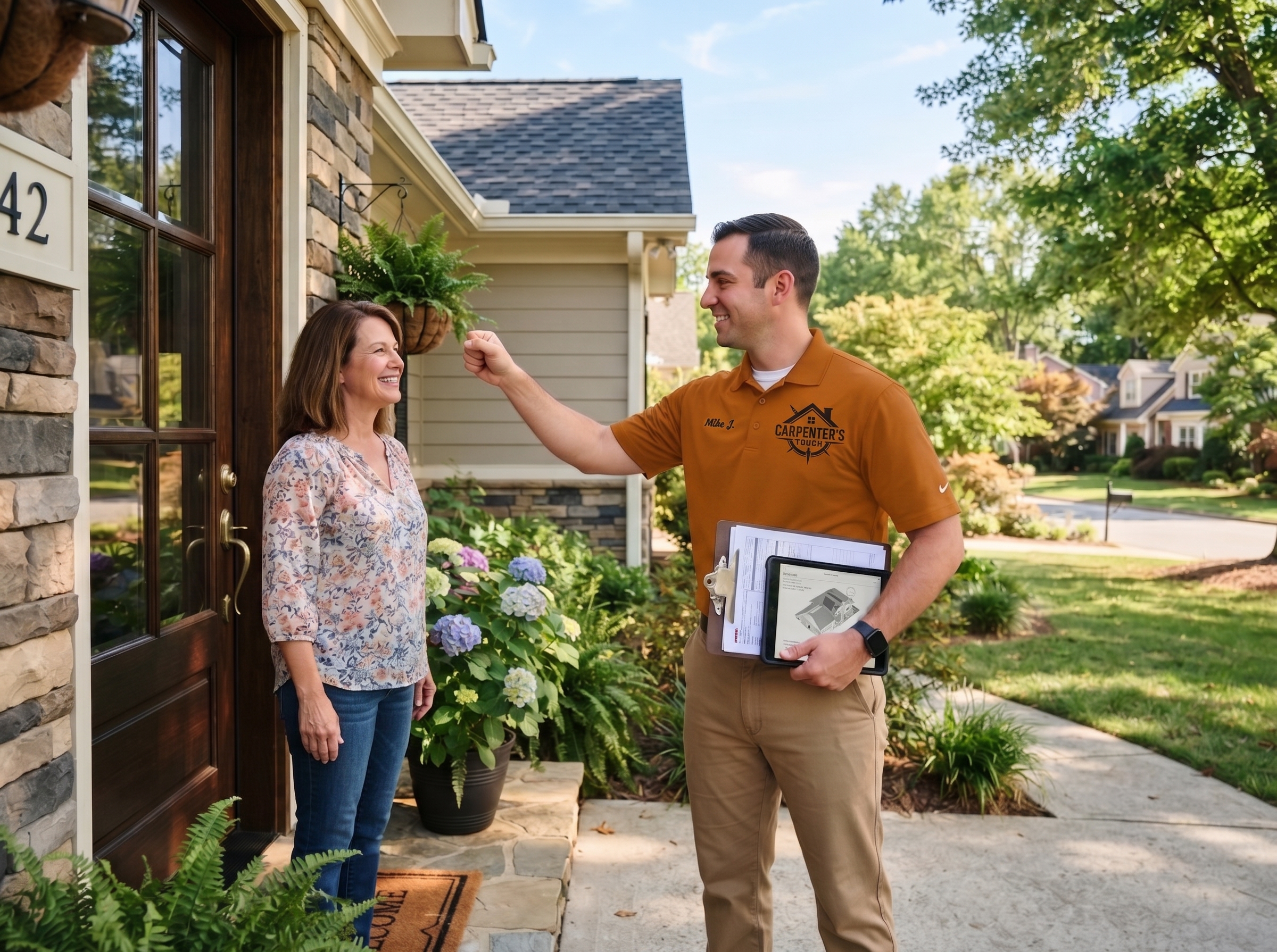 Schedule a free roofing estimate with Carpenter's Touch