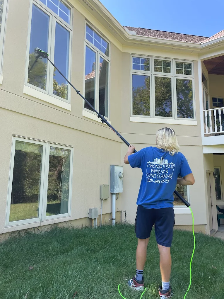 Exterior window cleaning