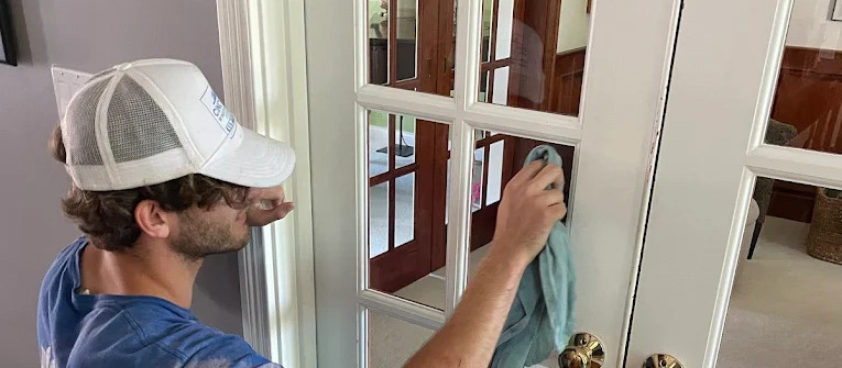 Interior window cleaning service