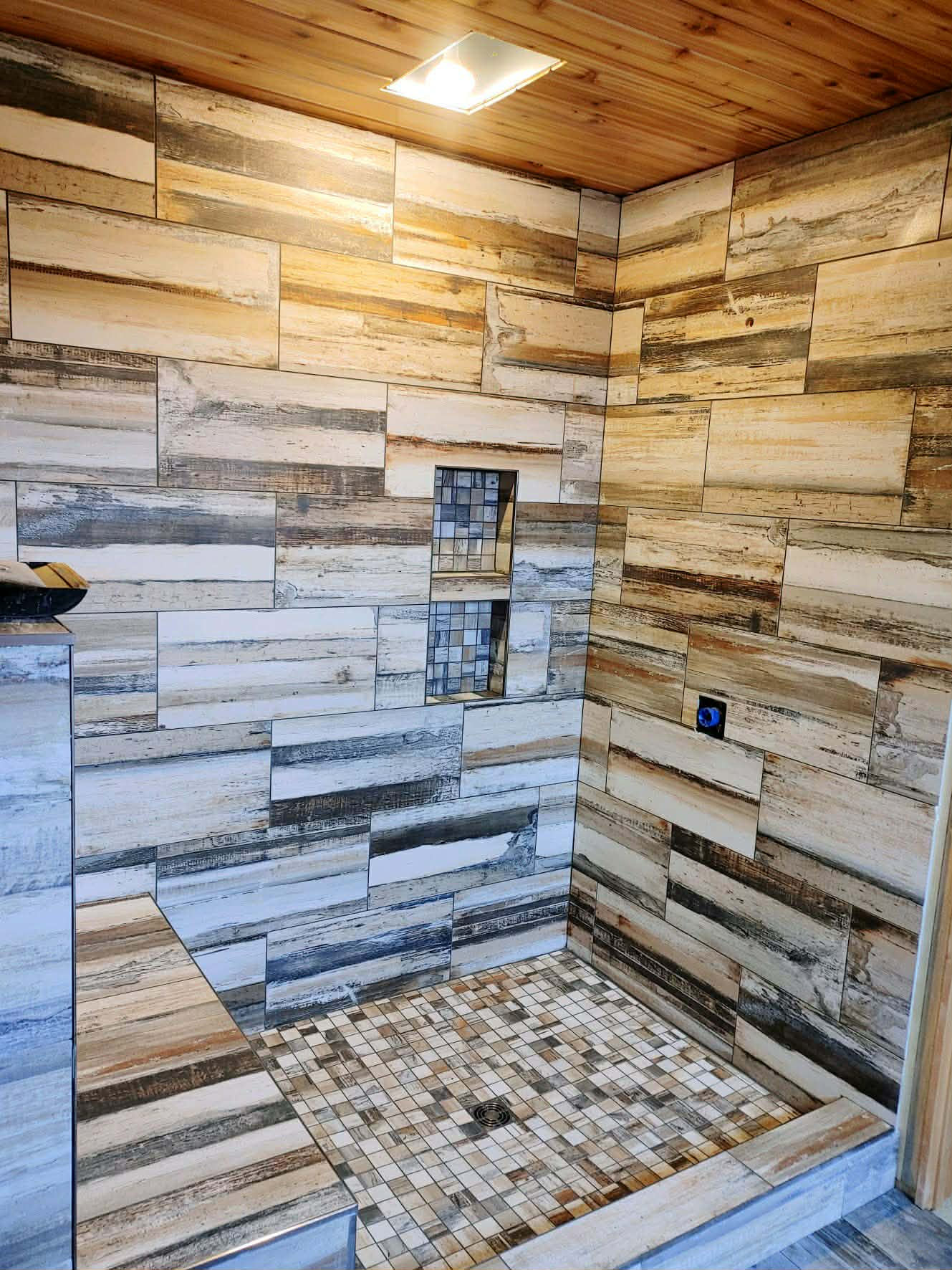 Spa-Style Master Bath - tile work project by Custom Bath and Tile in Jupiter