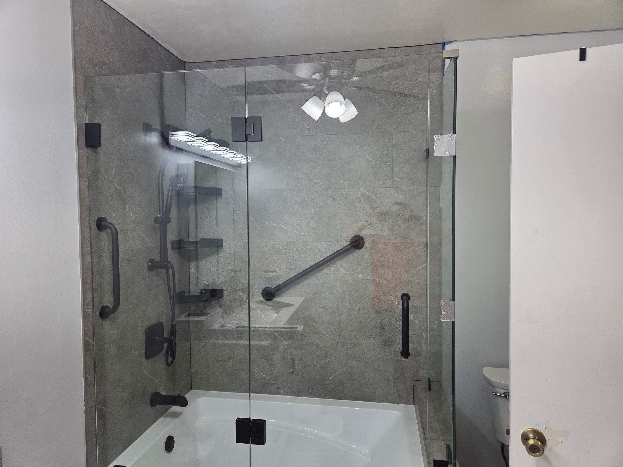 Custom Shower Remodel - shower remodel project by Custom Bath and Tile in Palm Beach County