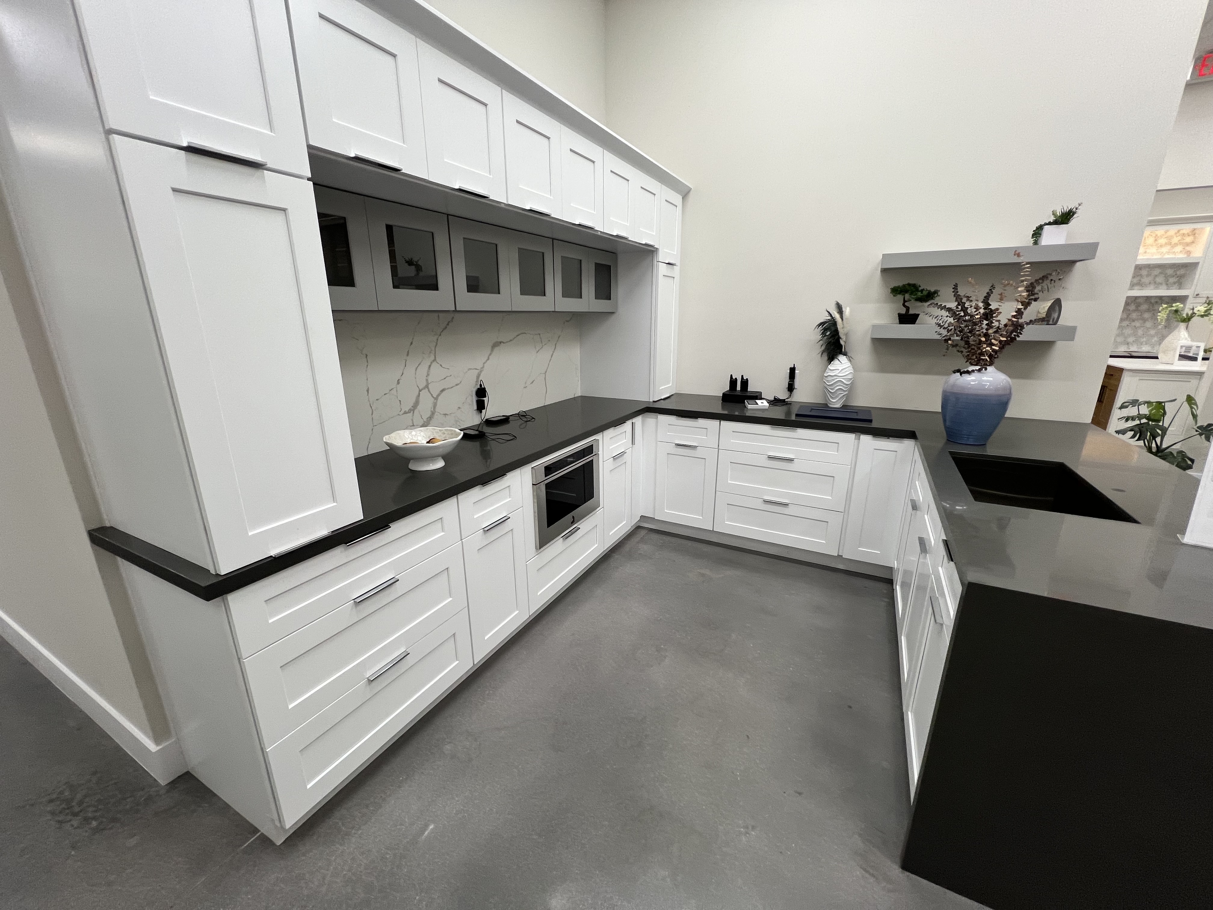 Custom Cabinet Installation - custom cabinets & countertops project by Custom Bath and Tile in Palm Beach County