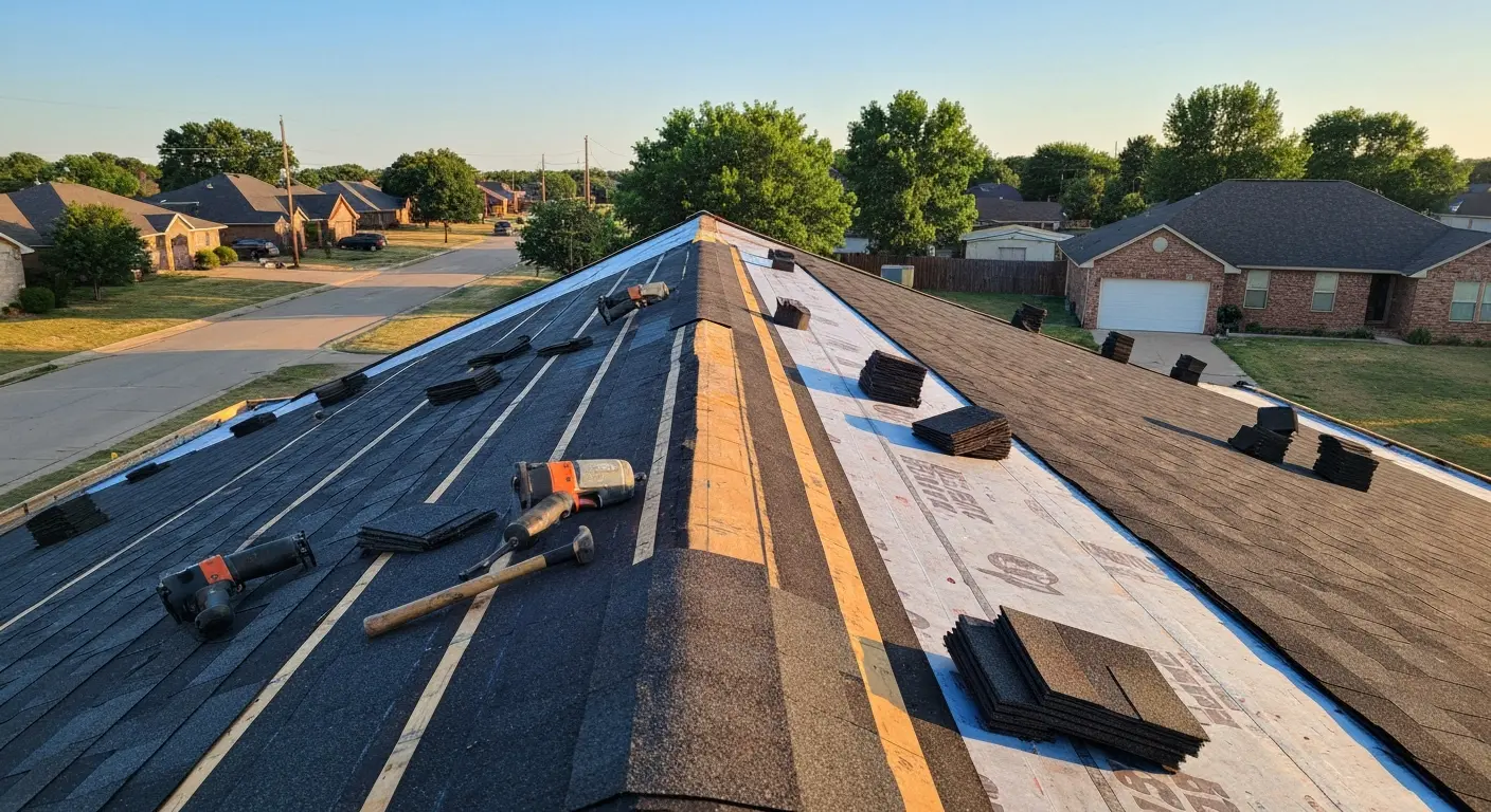 Storm damage roof repair