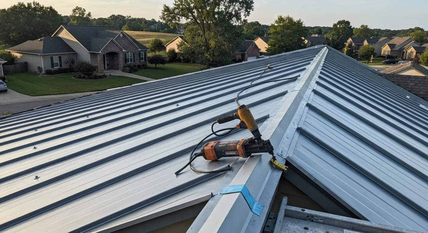 Roof replacement installation