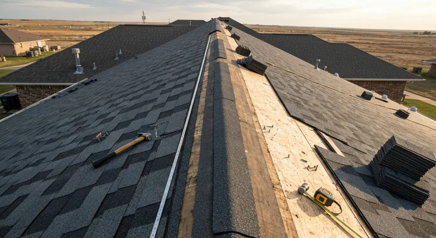 Storm damage roof repair