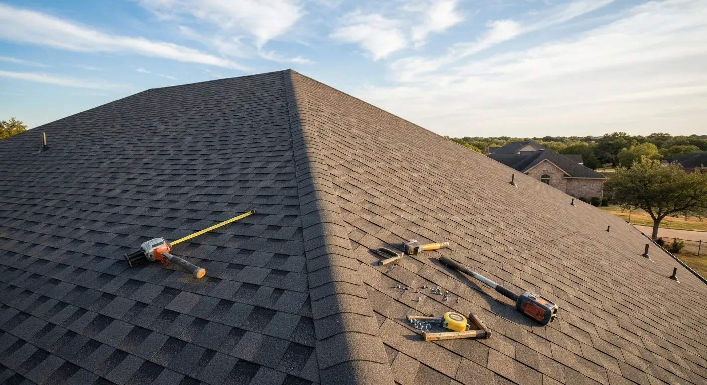 Residential roof replacement in Choctaw