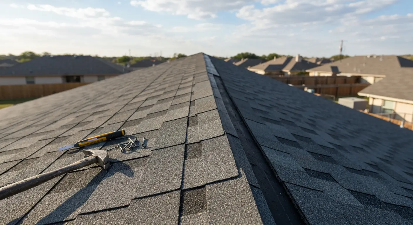 Roof repair work