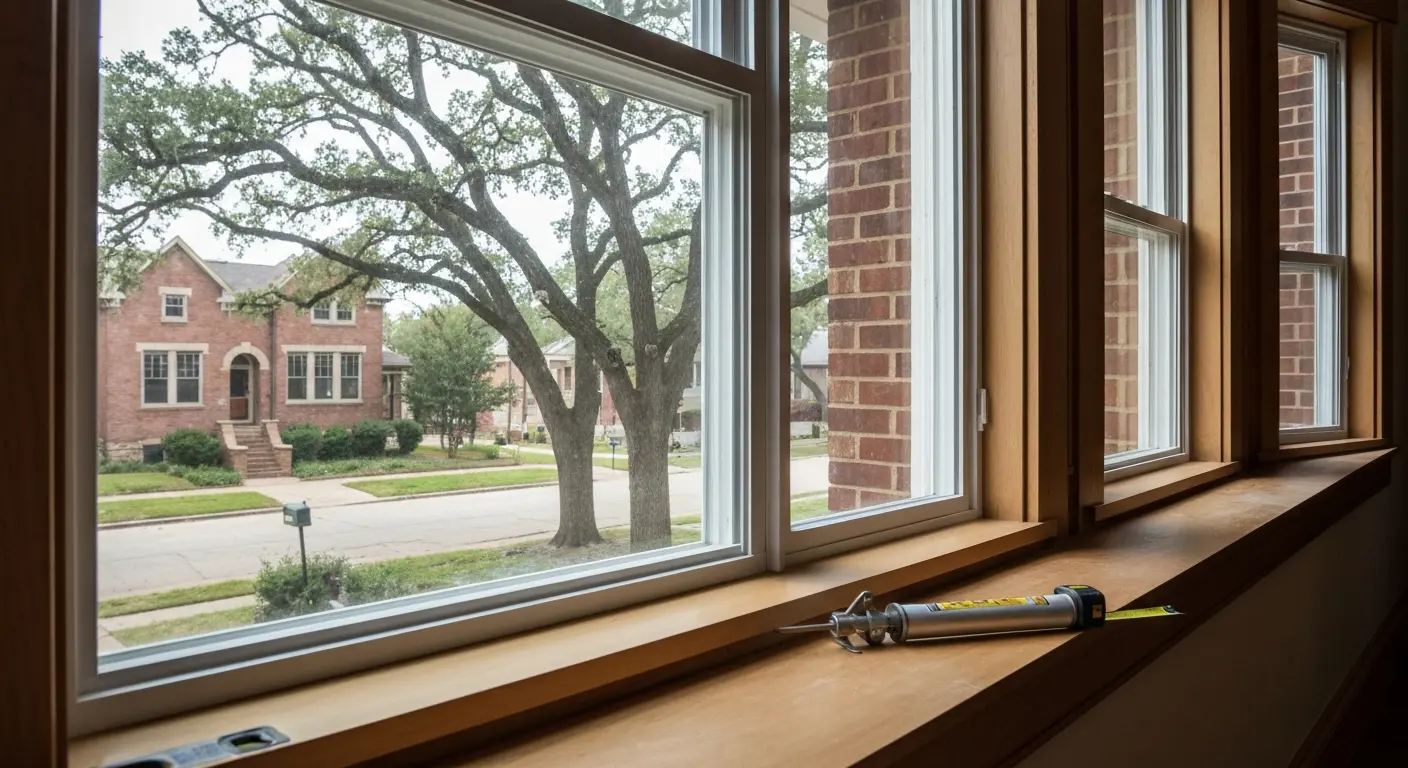 Fiberglass window installation project