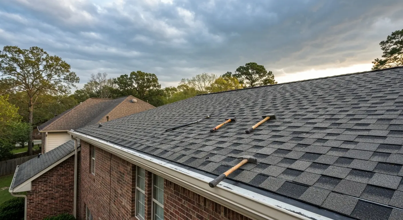 Storm damage roof repair