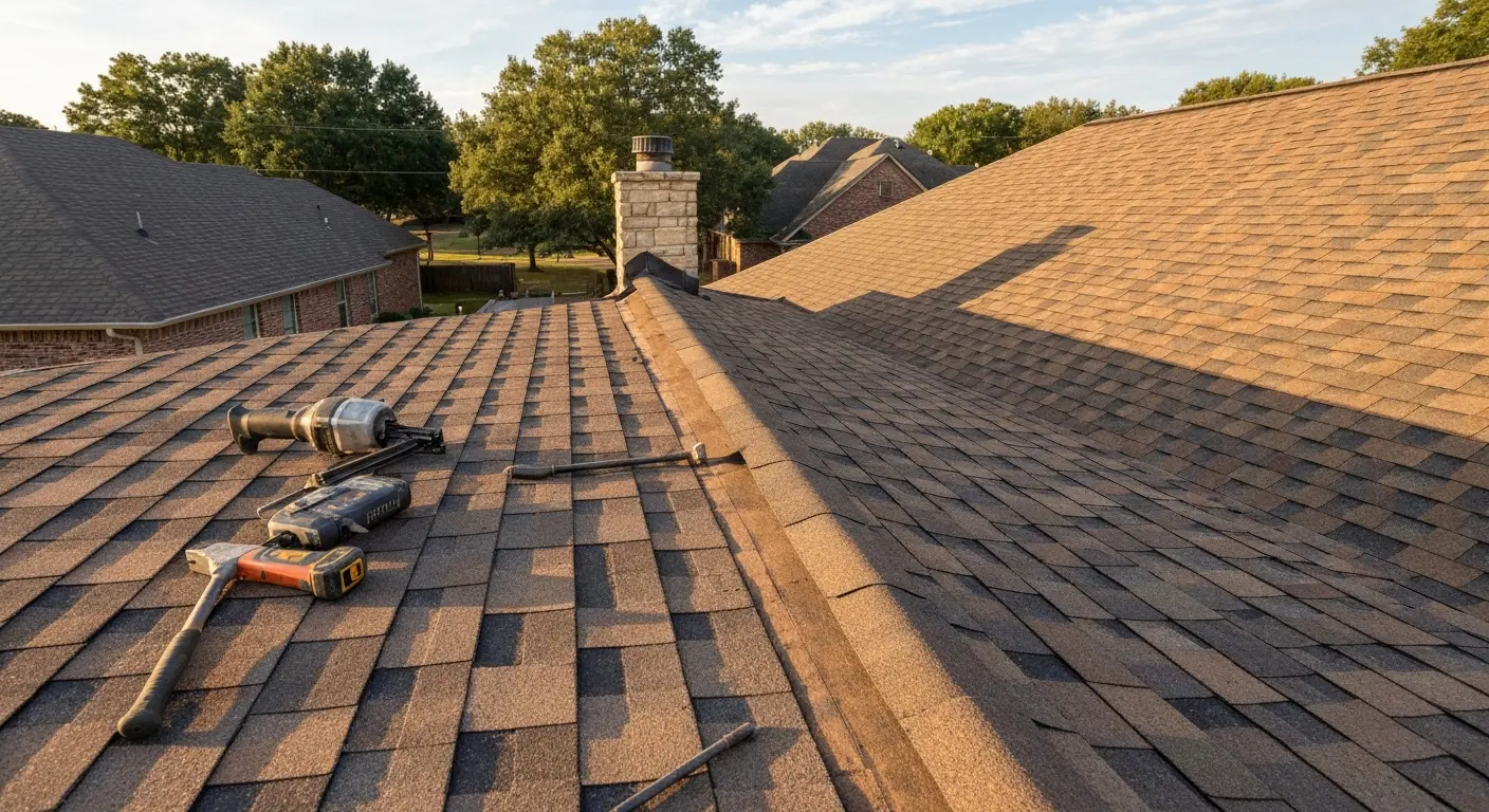 New roof installation