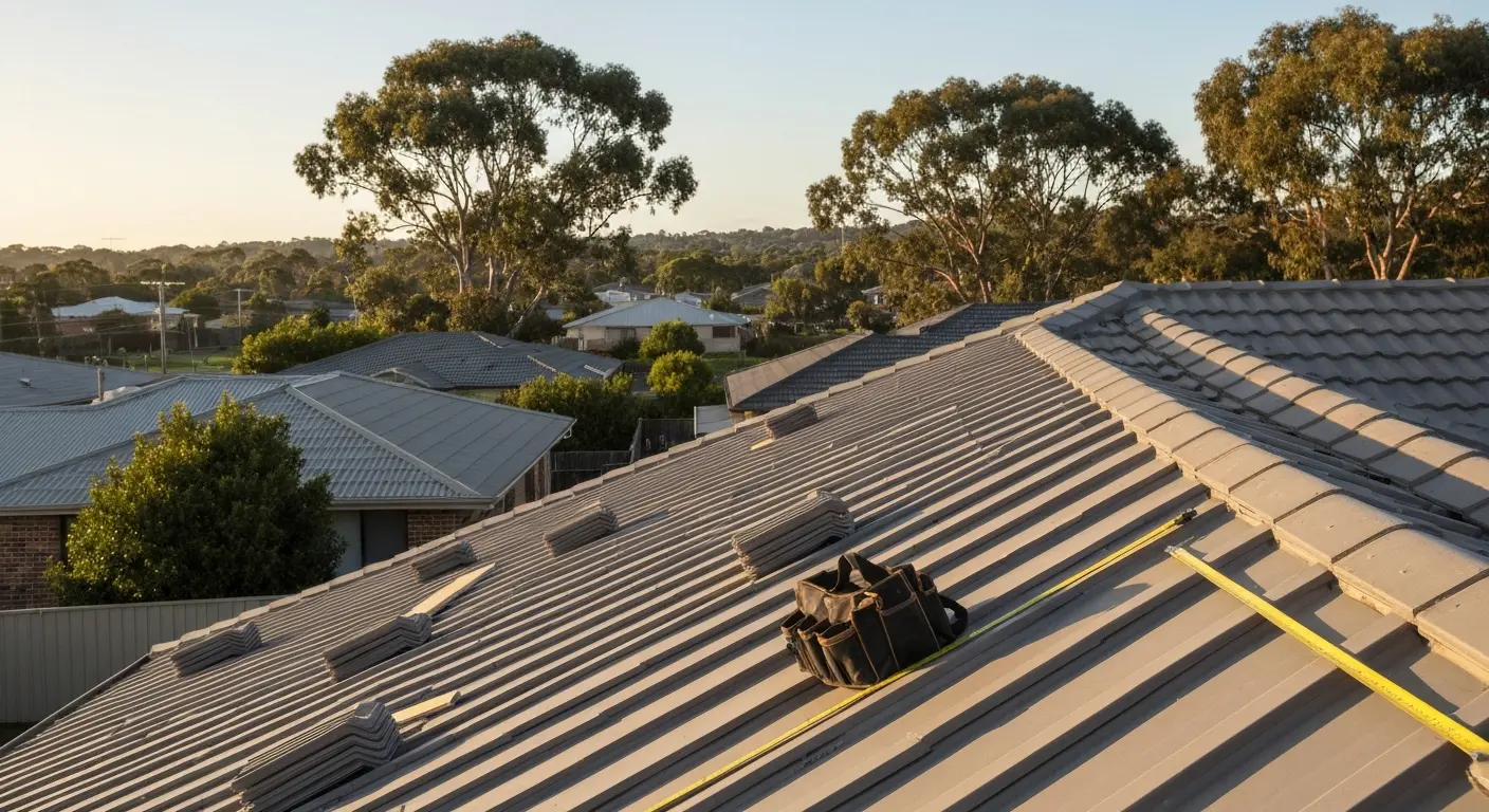 New roof installation