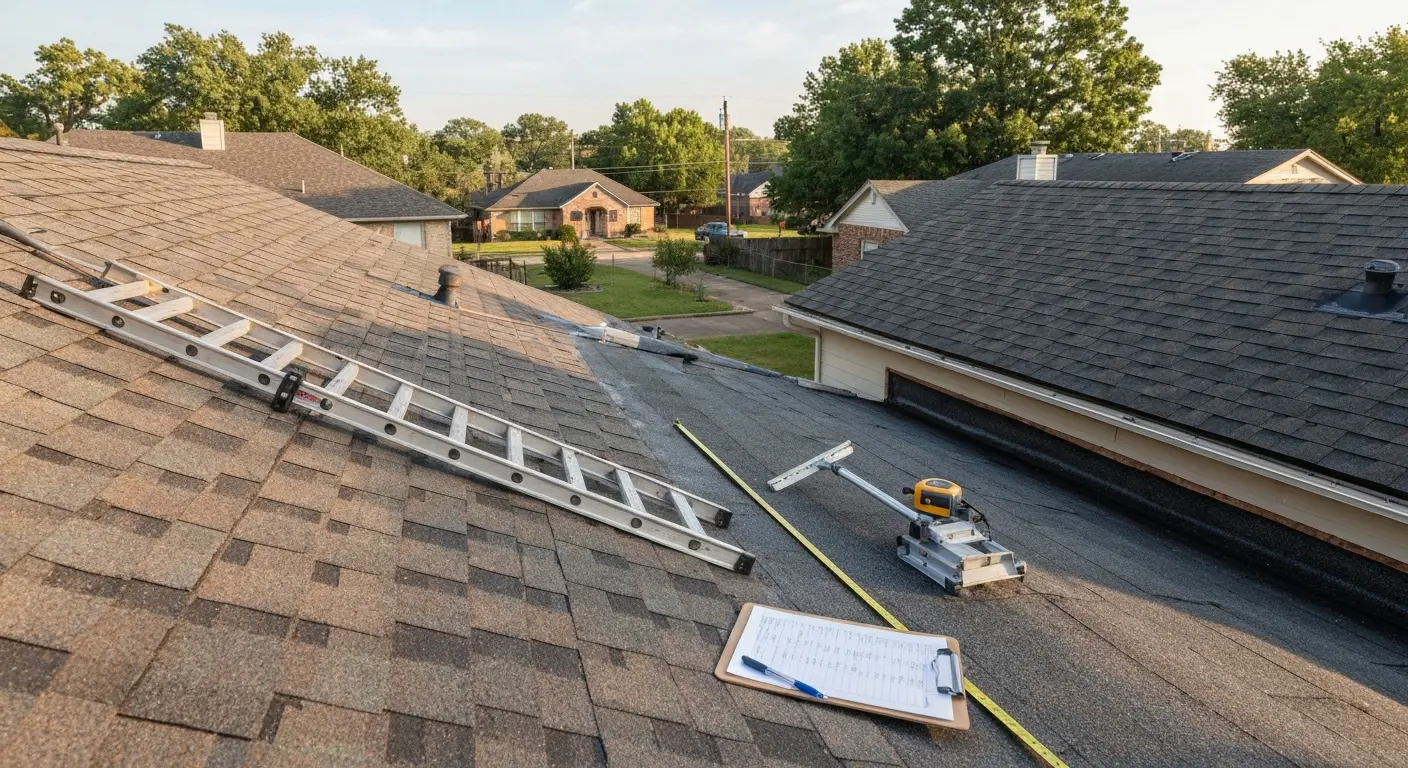 Roof maintenance inspection