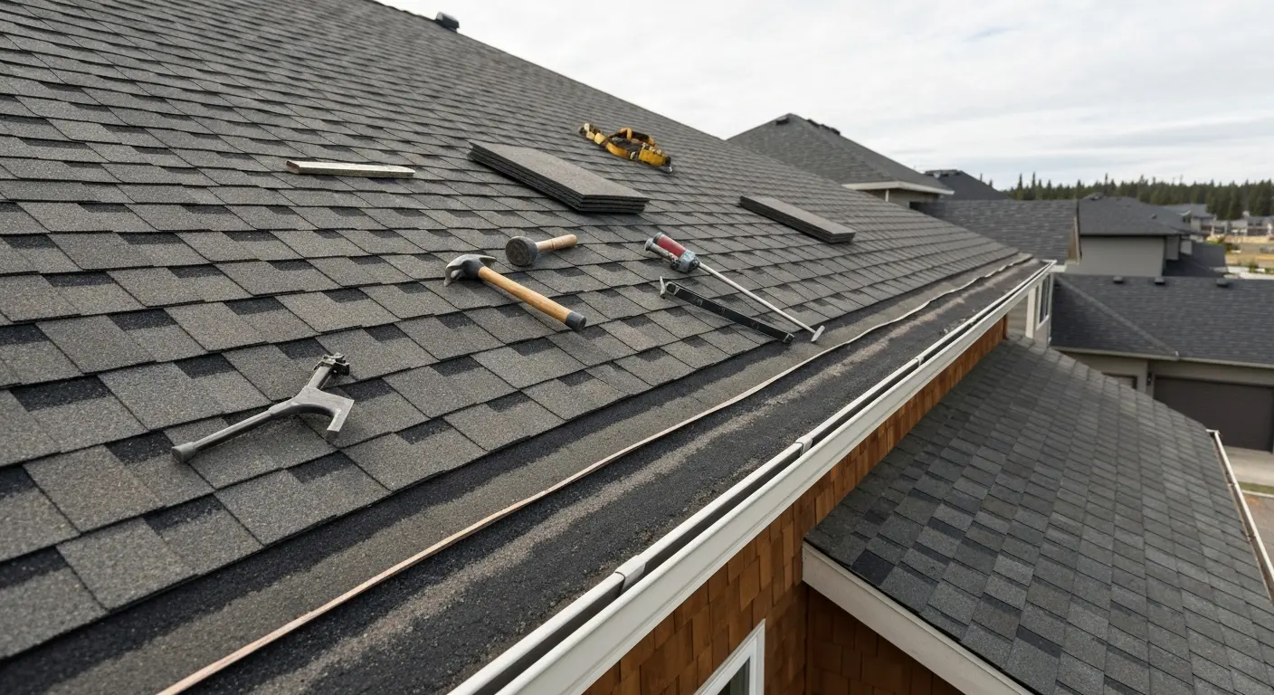 Residential roof installation