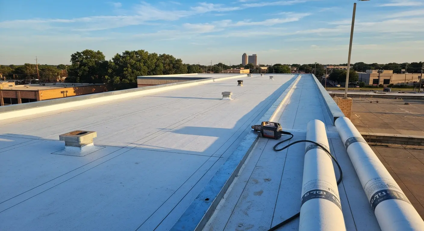 Commercial roofing project