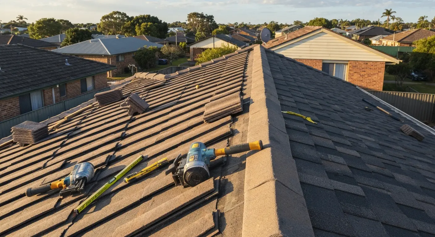 Storm damage roof repair