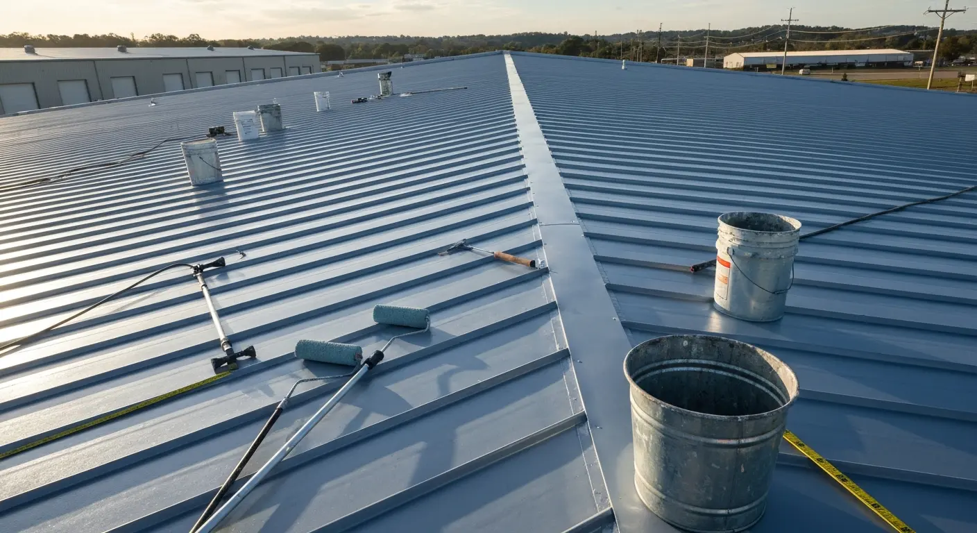 Metal roof restoration