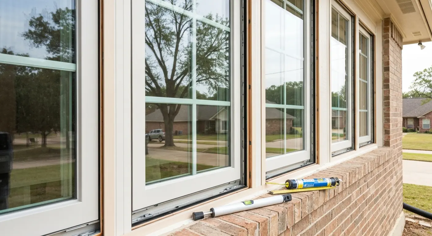 Double-hung window installation