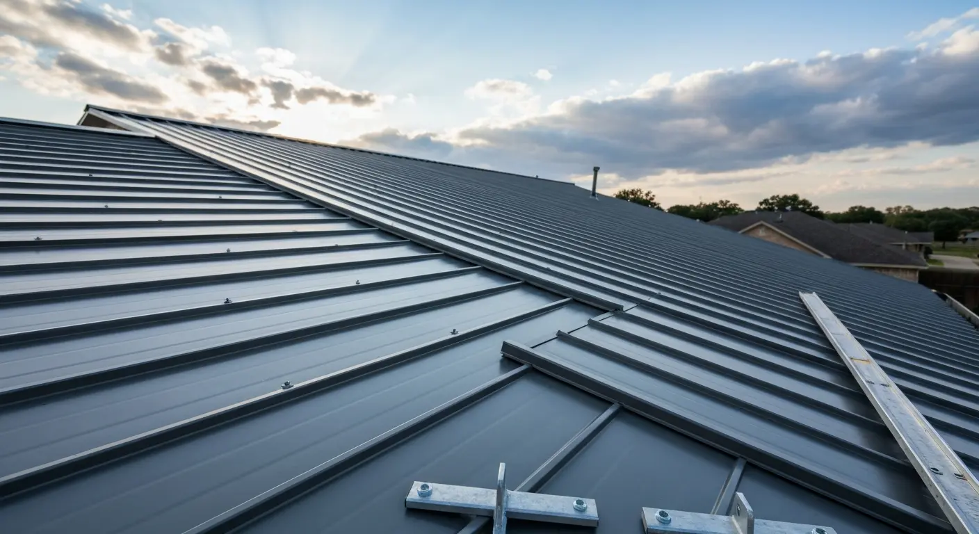 Roof replacement with metal materials