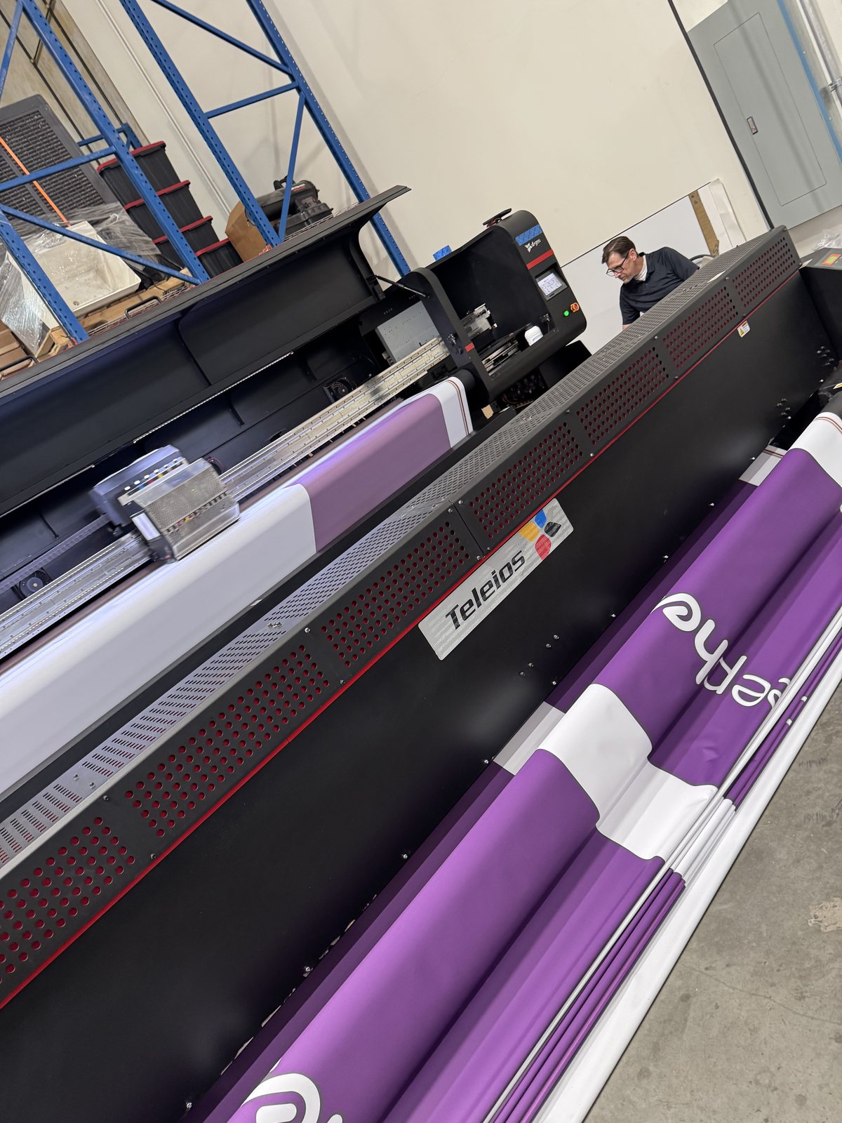 Dye-sublimation printing an SEG fabric graphic on a large-format printer