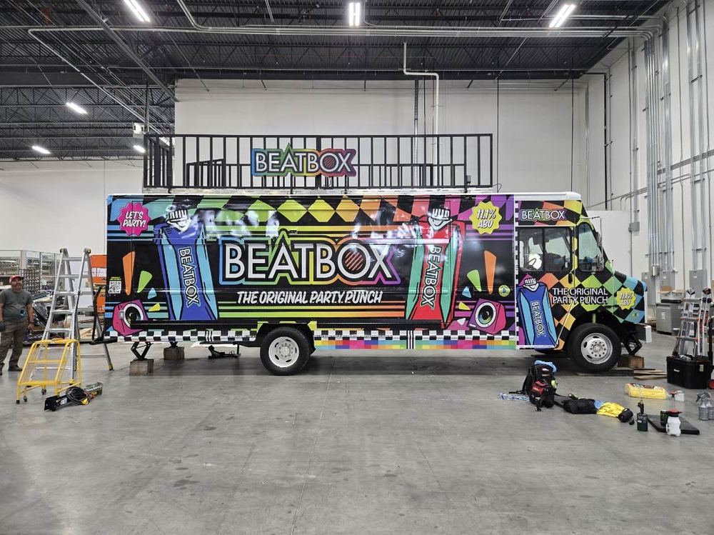 Large-format print and signage project by Retail Print Group