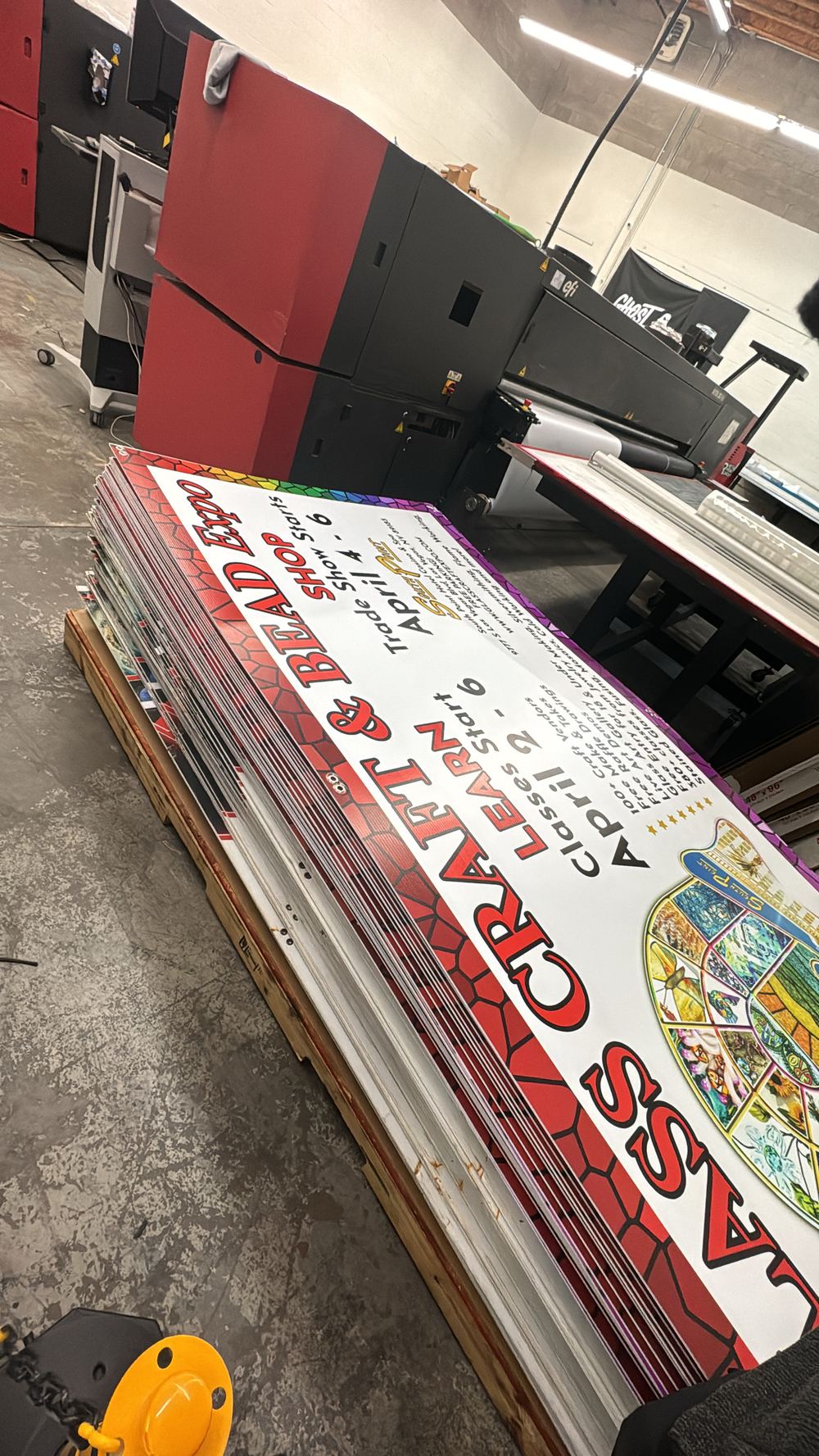 Large-format print and signage project by Retail Print Group