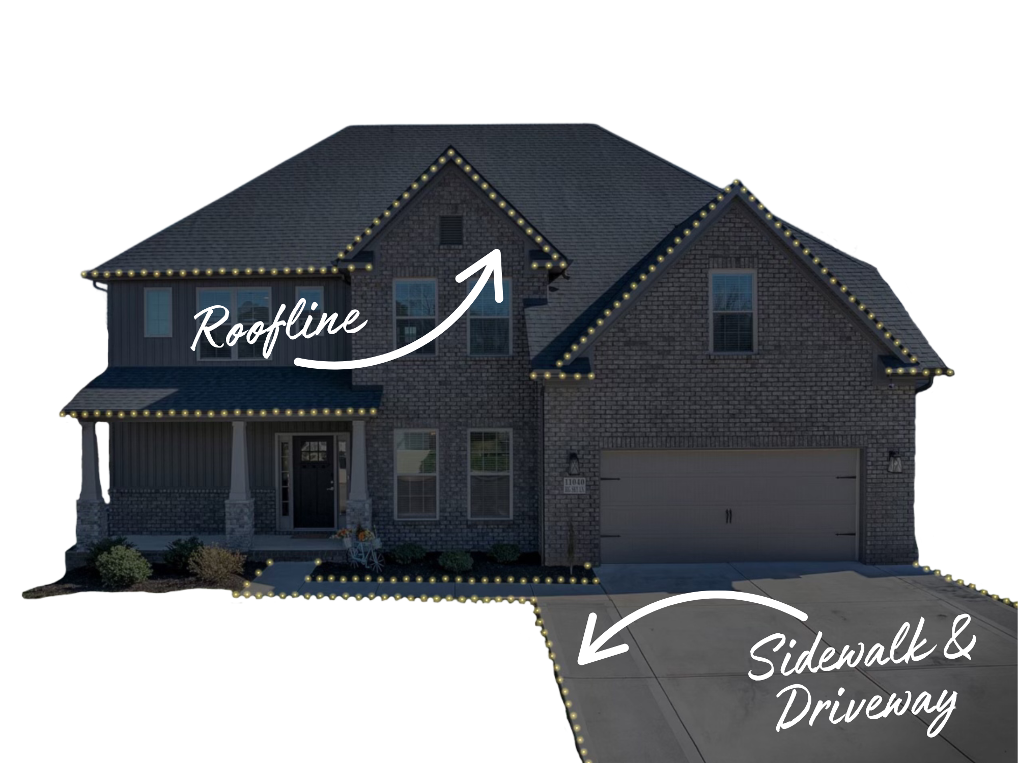 Christmas light installation Knoxville TN