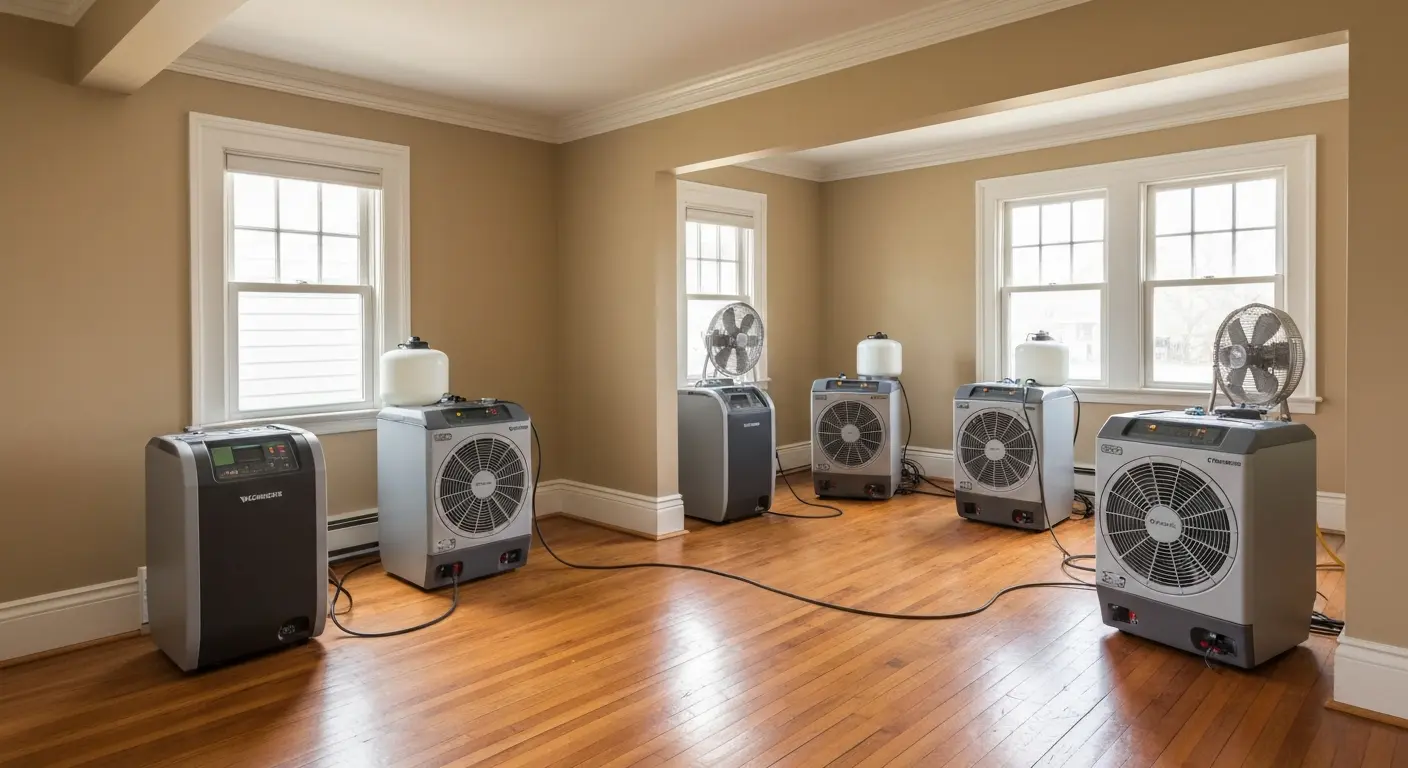 Drying equipment setup