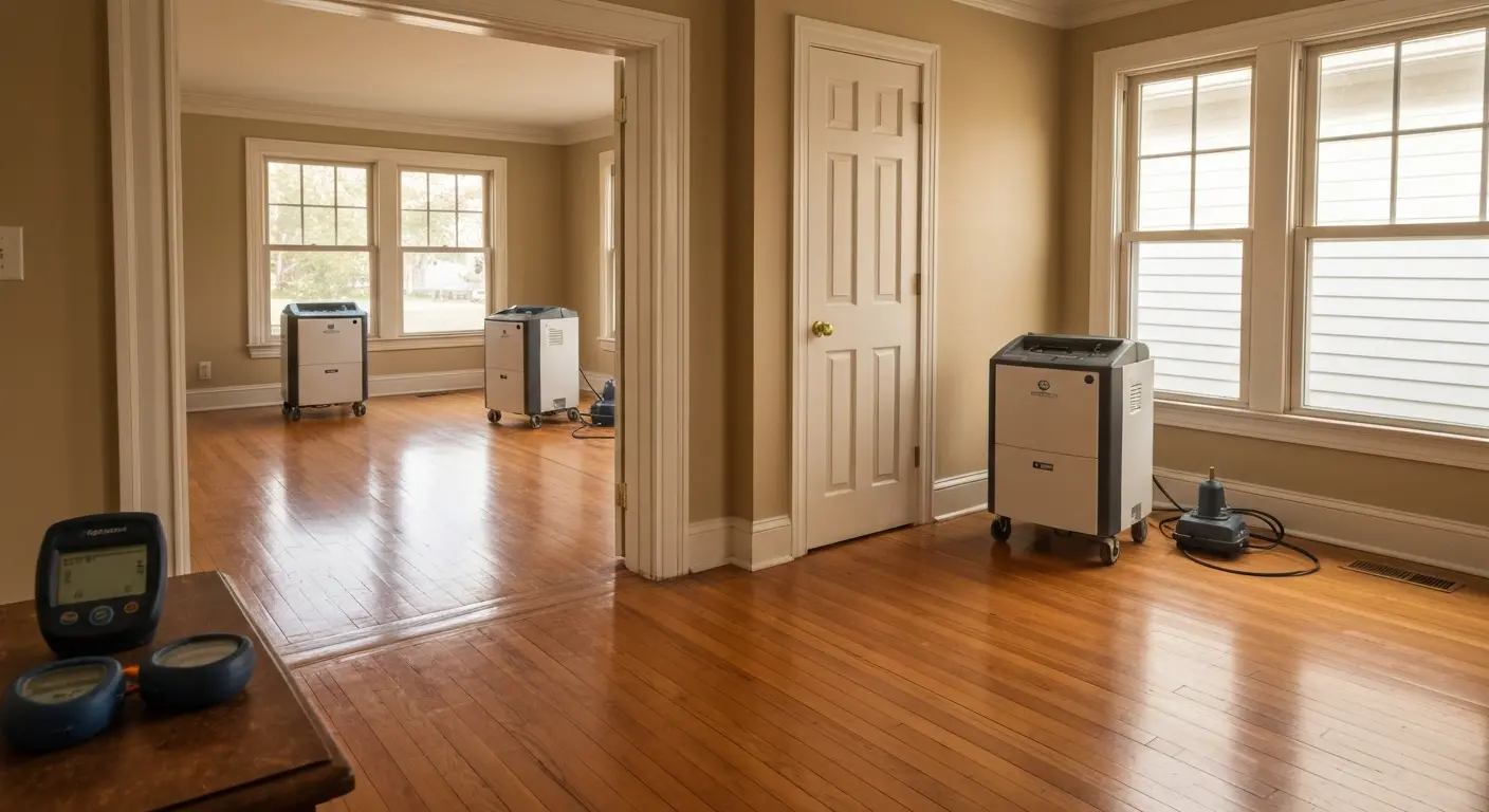 Water damage restoration project