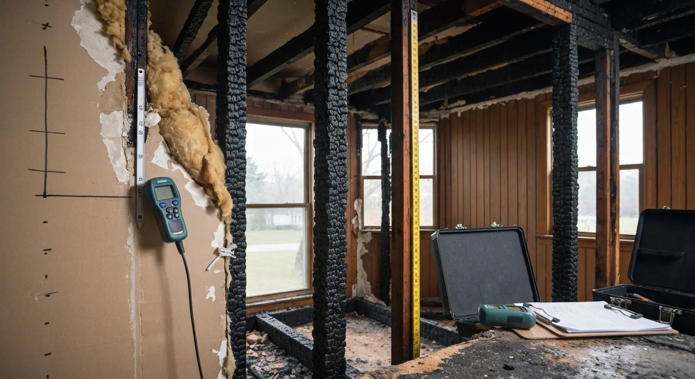 Fire damage structural repair