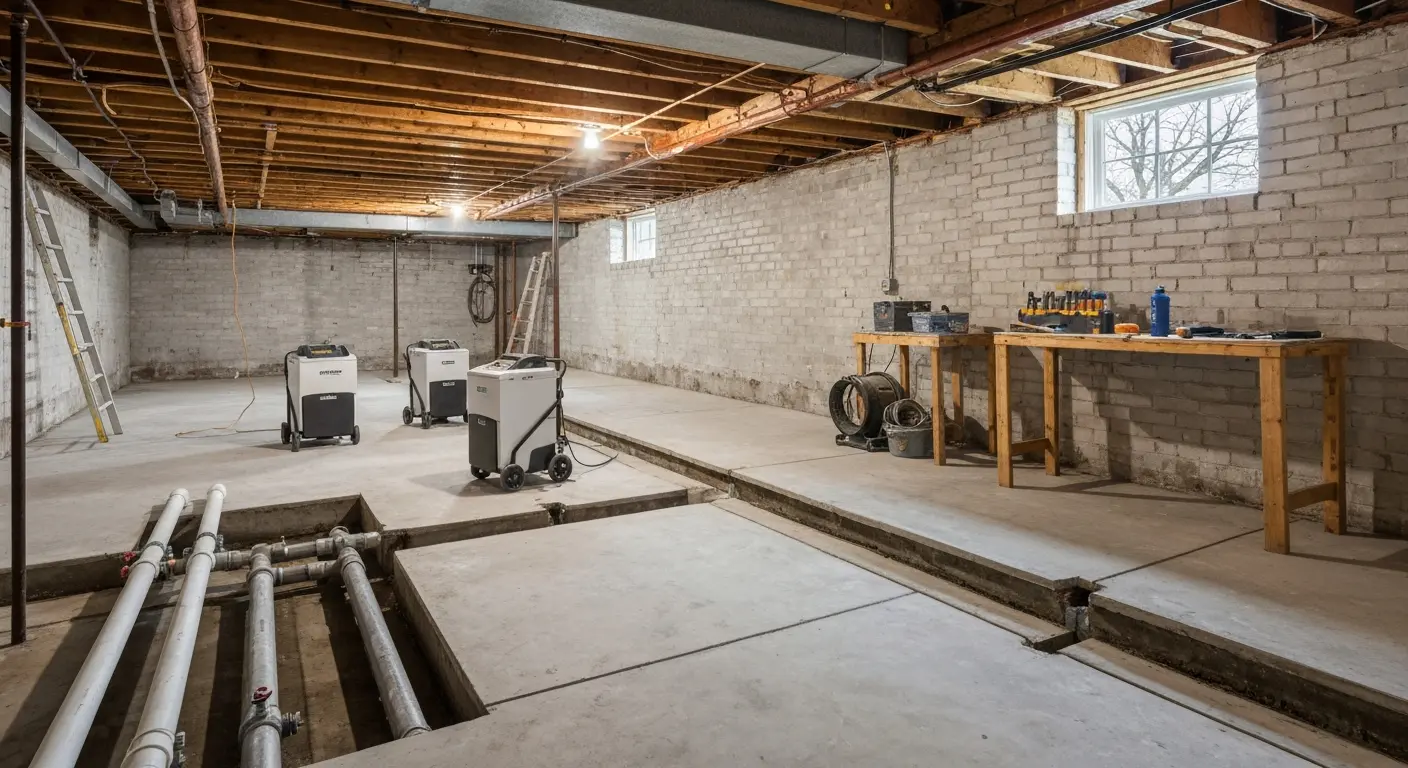 Sewage backup cleanup