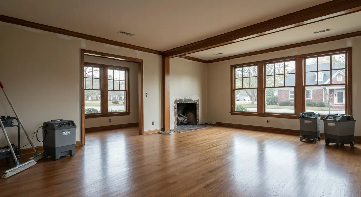 Fire damage cleanup and restoration