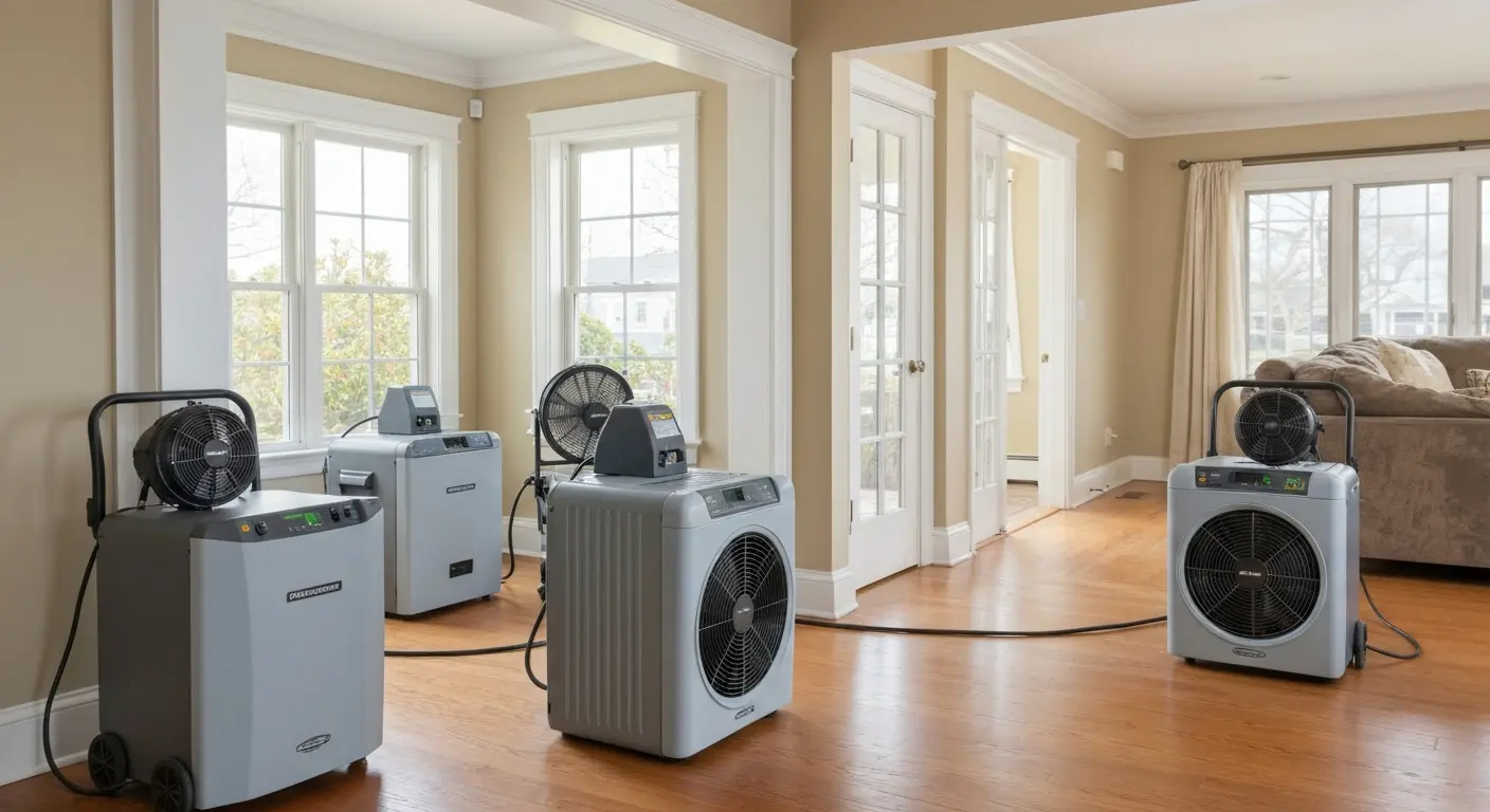 Drying equipment in residential space