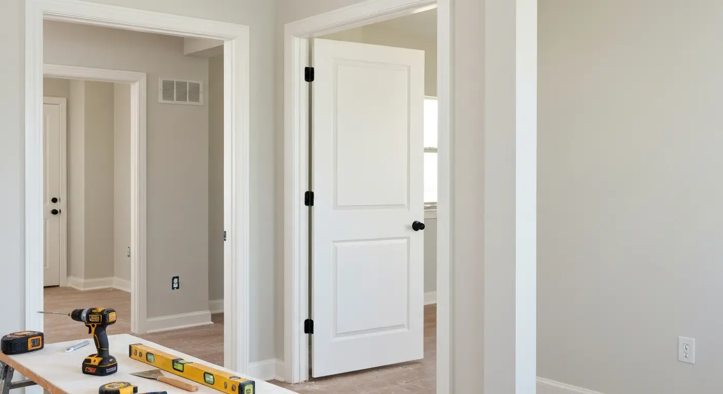 Interior door installation