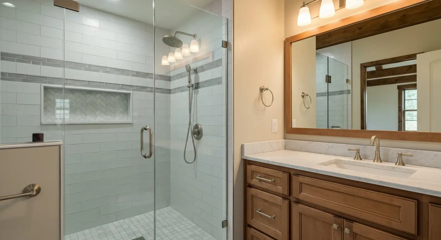 Custom bathroom remodeling project
