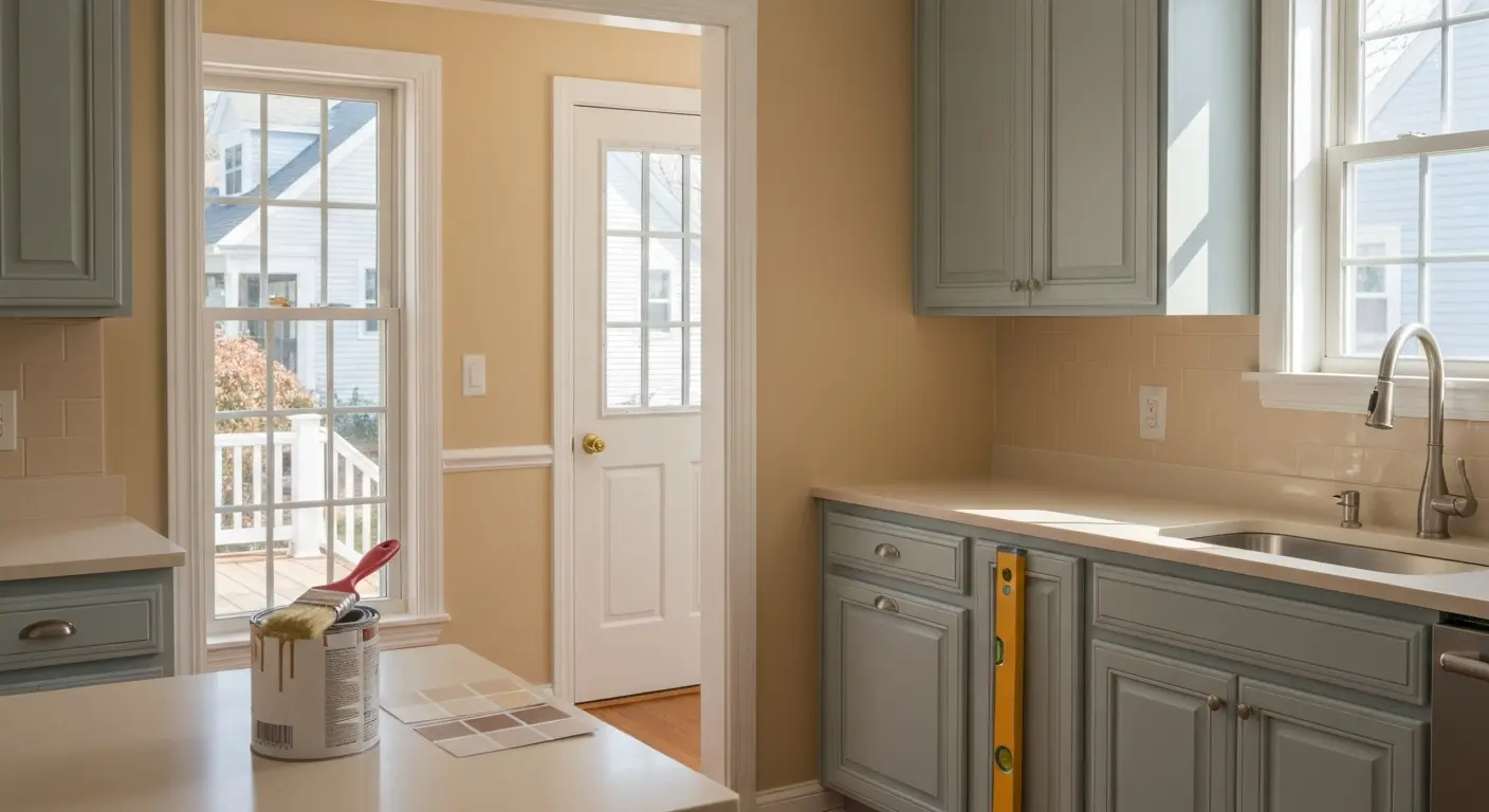 Interior kitchen and bath painting
