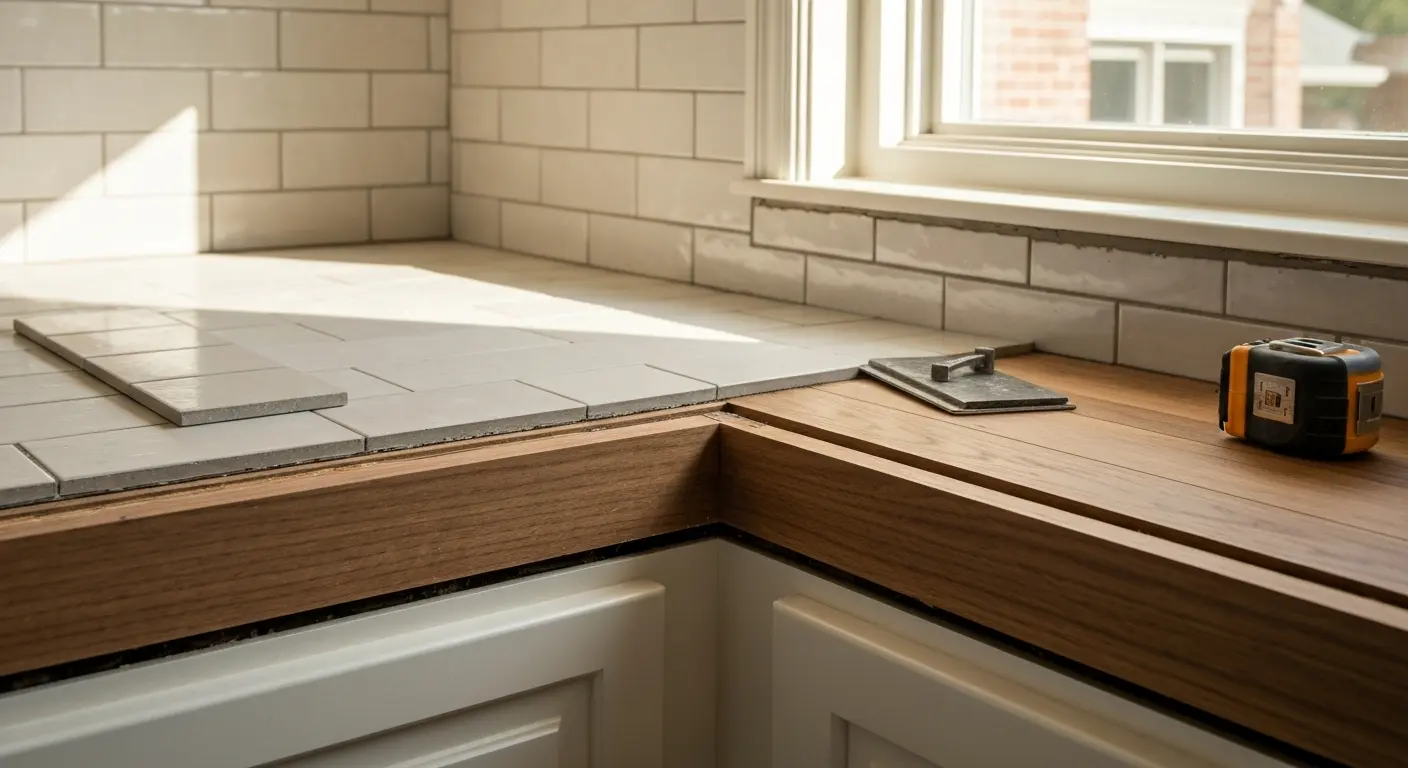 Backsplash and flooring finishes