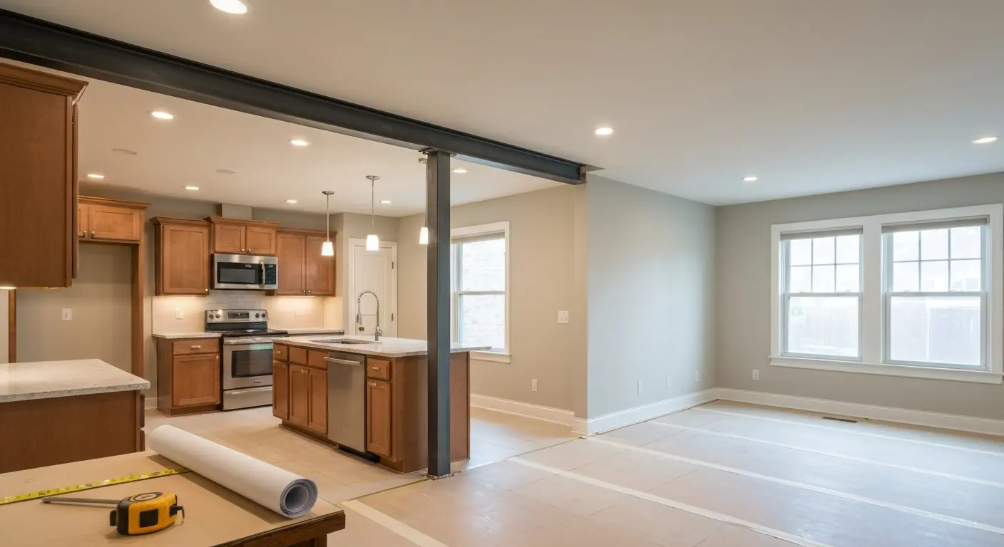 Open concept renovation