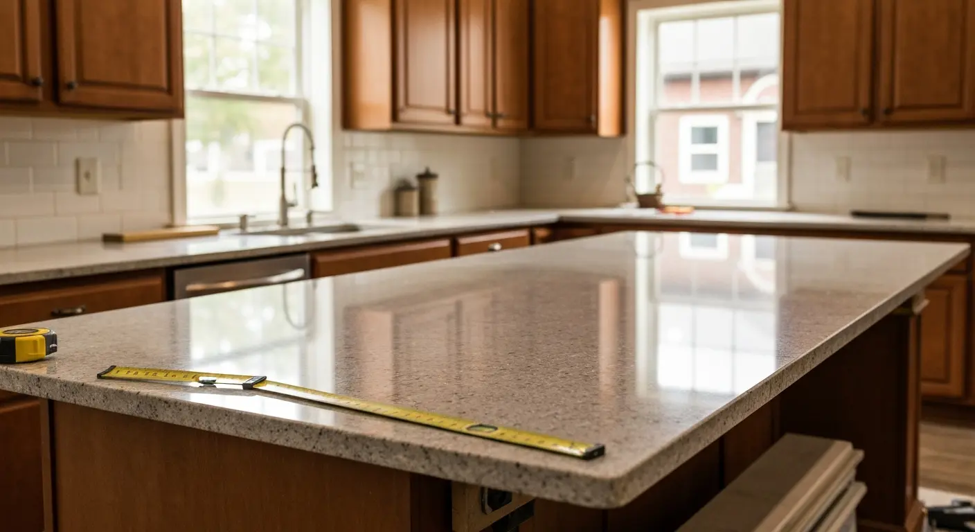 Kitchen countertop installation
