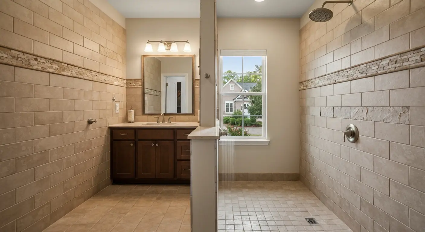 Custom bathroom renovation