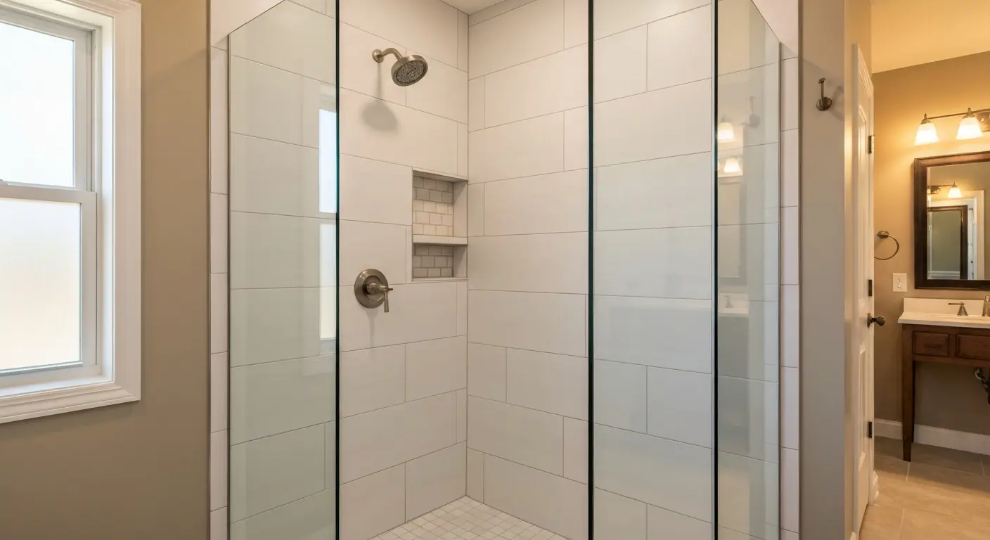 Tile shower installation