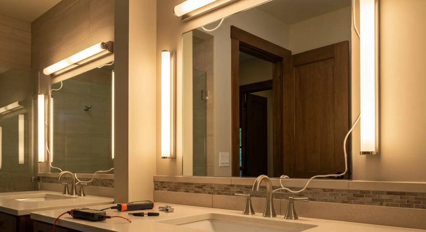 Vanity lighting installation