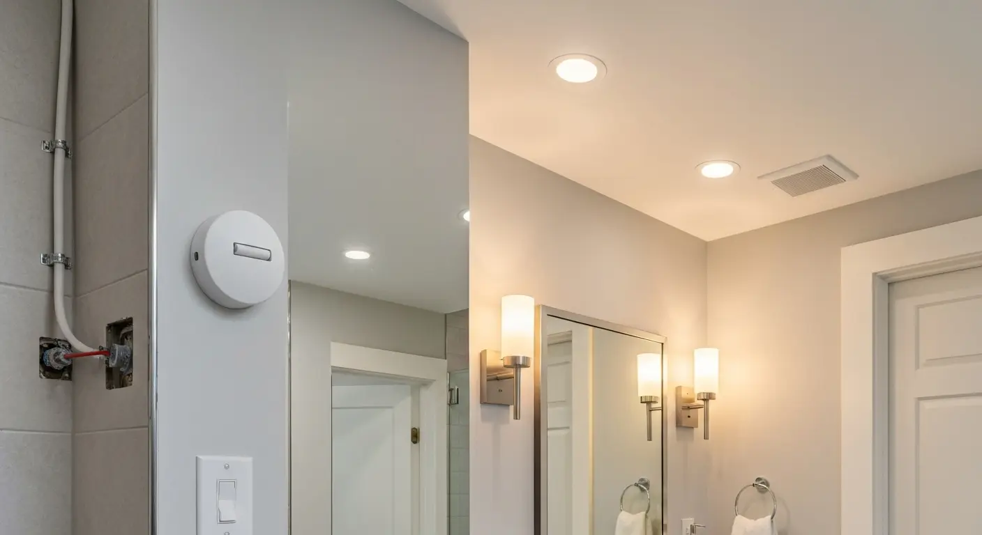 Bathroom lighting installation