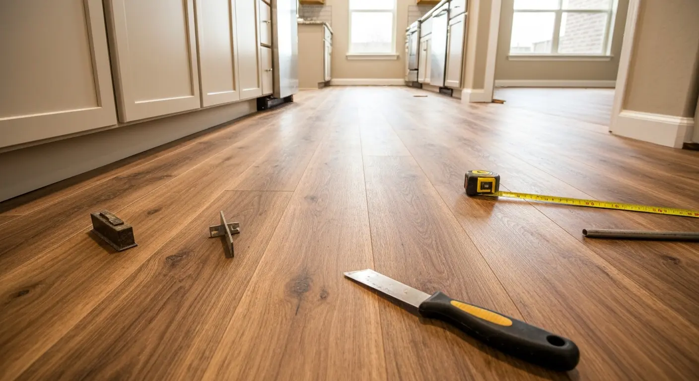 Vinyl plank kitchen flooring