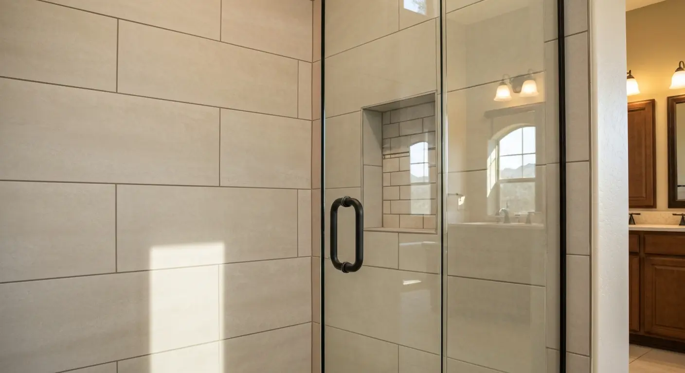 Tile shower installation