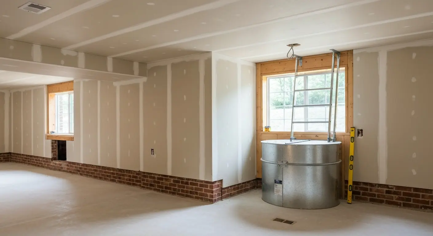 Finished basement project