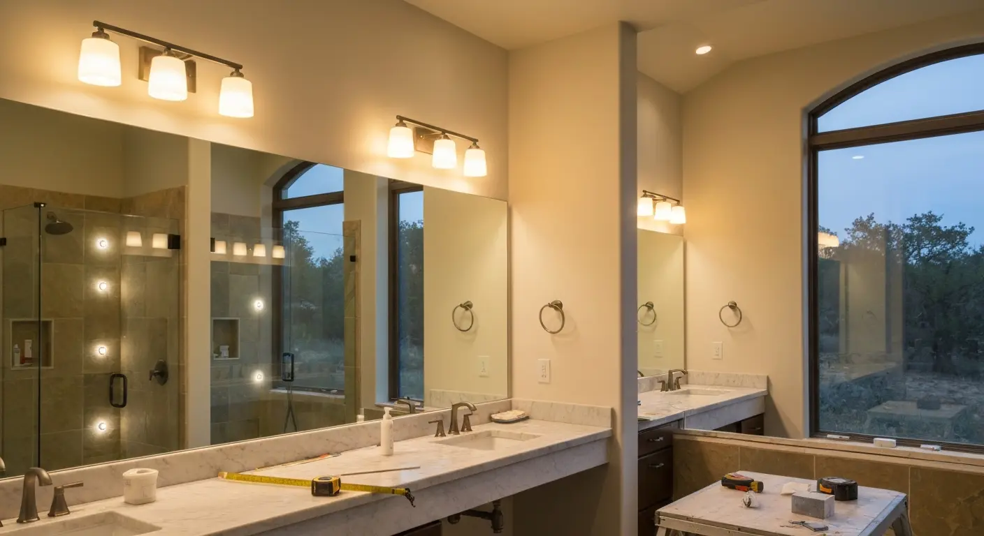 Bathroom lighting fixtures