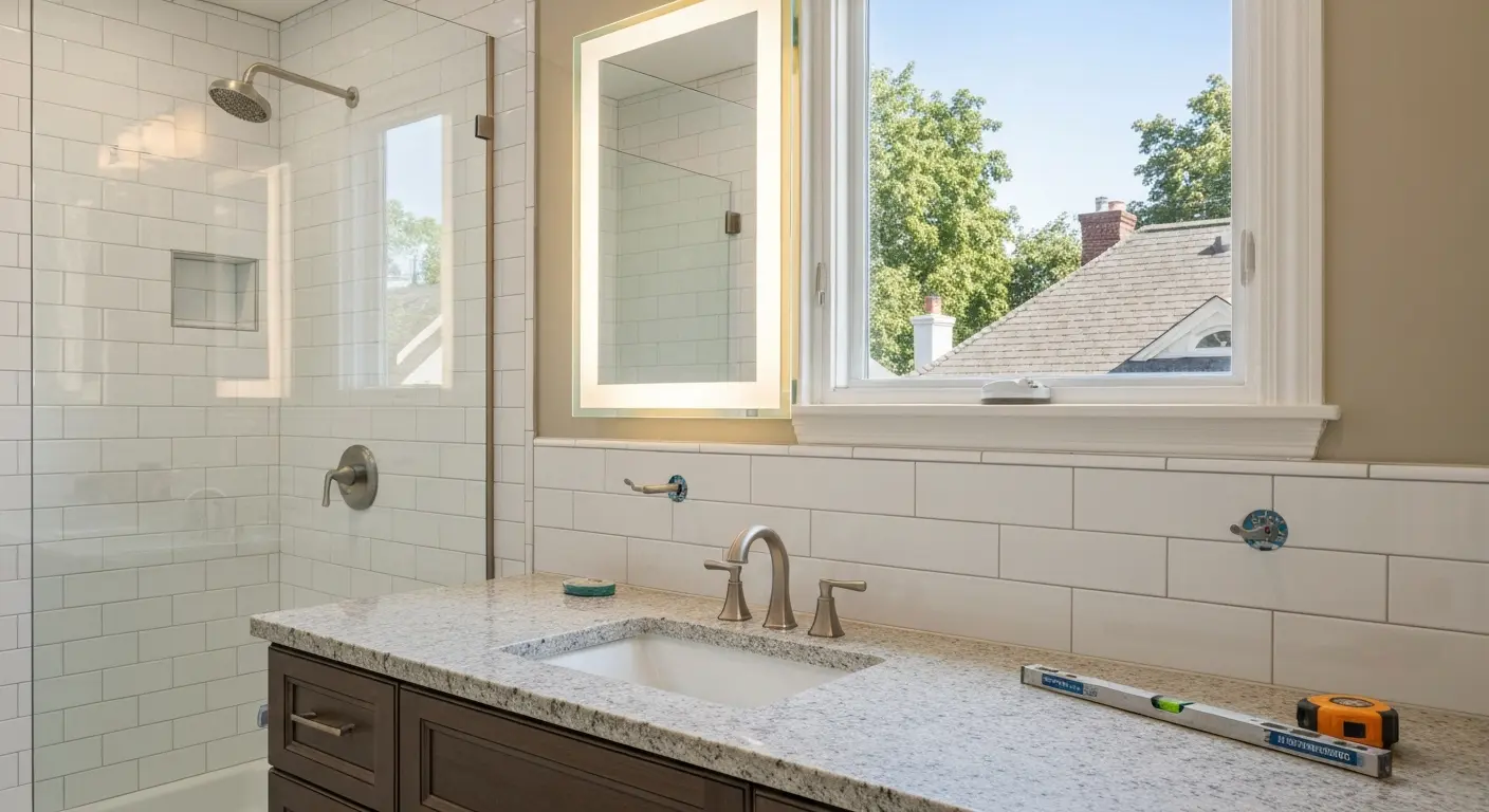 Custom bathroom remodeling project